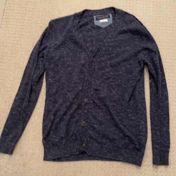 Dark Blue Men’s Cardigan from Plenty. - Picture 1 of 3